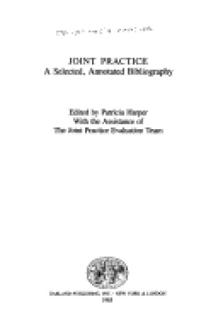 Cover of Joint Practice a Selected