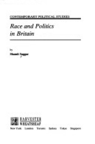 Cover of Race and Politics in Britain