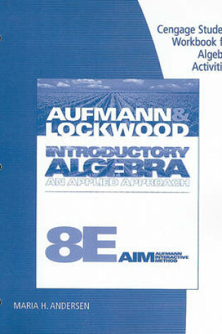 Cover of Cengage Student Workbook for Algebra Activities for Introductory Algebra