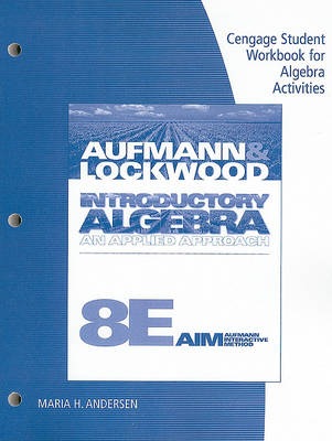 Book cover for Cengage Student Workbook for Algebra Activities for Introductory Algebra