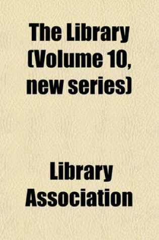 Cover of The Library (Volume 10, New Series)