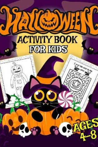 Cover of Halloween Activity Book for Kids Ages 4-8