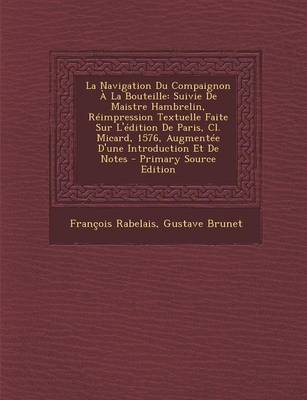 Book cover for La Navigation Du Compaignon a la Bouteille