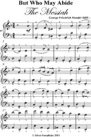 Cover of But Who May Abide the Messiah Easy Piano Sheet Music