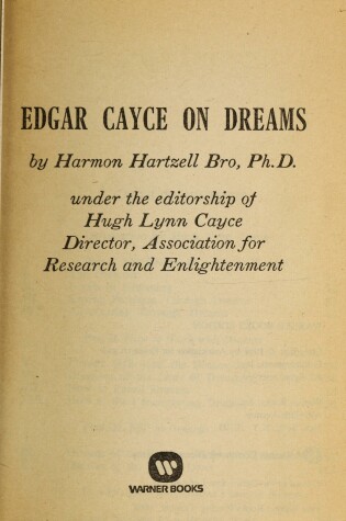 Cover of Edger Cayce on Dreams