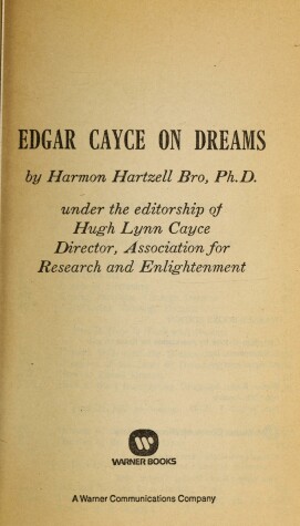 Book cover for Edger Cayce on Dreams