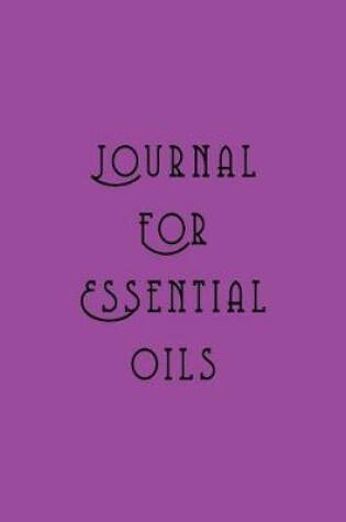 Cover of Journal For Essential Oils