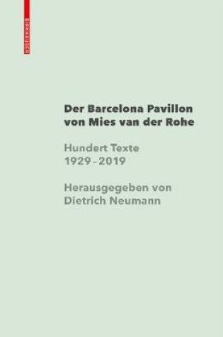 Cover of Mies van der Rohe Barcelona-Pavillon