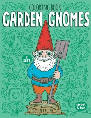 Book cover for Garden Gnomes Coloring Book