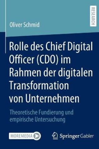 Cover of Rolle des Chief Digital Officer (CDO) im Rahmen der digitalen Transformation von Unternehmen