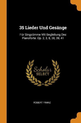 Book cover for 35 Lieder Und Ges nge