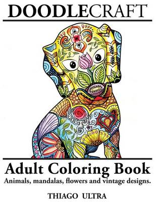 Book cover for Doodlecraft Adult Coloring Book