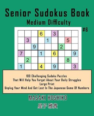 Book cover for Senior Sudokus Book Medium Difficulty #6