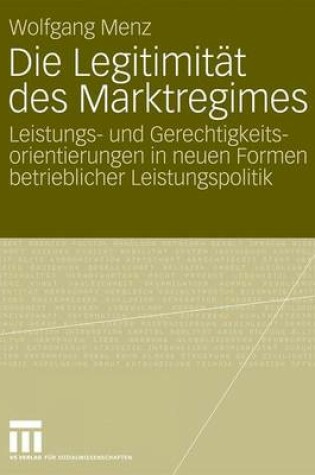 Cover of Die Legitimitat Des Marktregimes