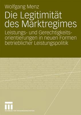 Book cover for Die Legitimitat Des Marktregimes