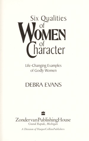 Book cover for Six Qualities of Women of Character