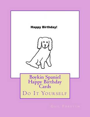 Book cover for Boykin Spaniel Happy Birthday Cards