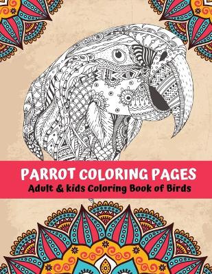 Book cover for Parrot Coloring Pages