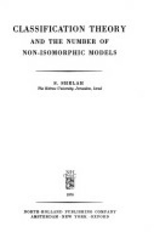 Cover of Classification Theory and the Number of Non-Isomorphic Models