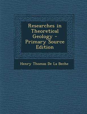 Book cover for Researches in Theoretical Geology