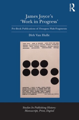 Cover of James Joyce's 'Work in Progress'