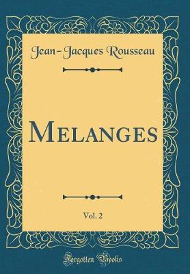 Book cover for Melanges, Vol. 2 (Classic Reprint)