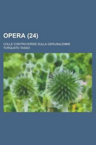 Cover of Opera; Colle Controversie Sulla Gerusalemme (24 )