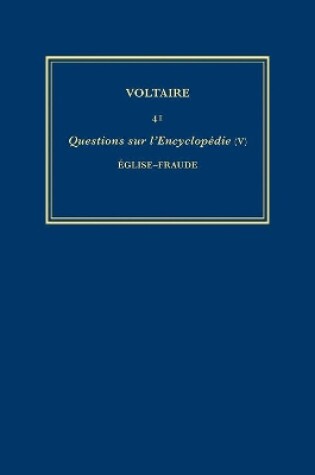 Cover of Complete Works of Voltaire 41