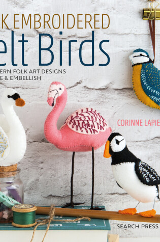 Cover of Folk Embroidered Felt Birds