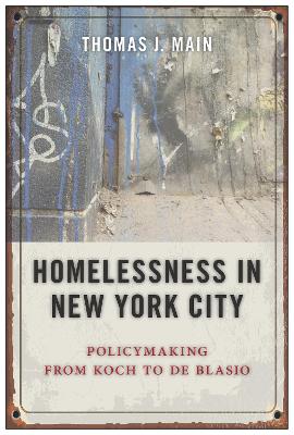 Book cover for Homelessness in New York City