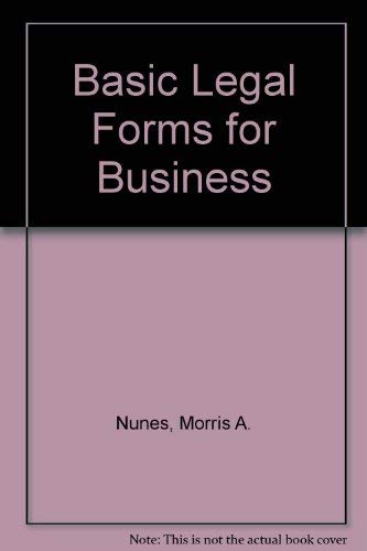 Book cover for Basic Legal Forms for Business