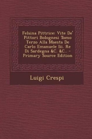 Cover of Felsina Pittrice