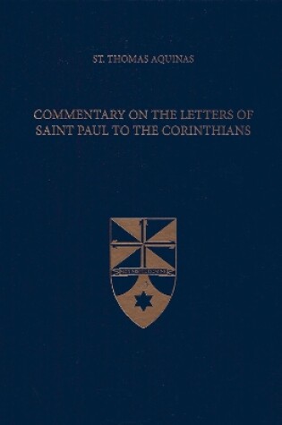 Cover of Commentary on the Letters of Saint Paul to the Corinthians