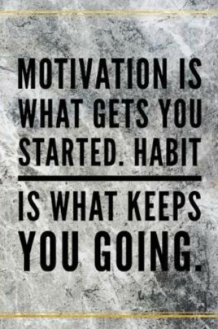 Cover of Motivation is what gets you started. Habit is what keeps you going.