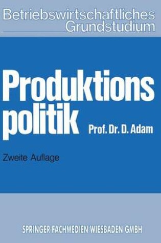 Cover of Produktionspolitik