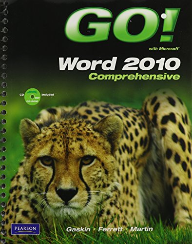 Book cover for Go! with Microsoft Word 2010, Comprehensive, and Myitlab