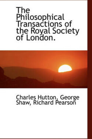 Cover of The Philosophical Transactions of the Royal Society of London.