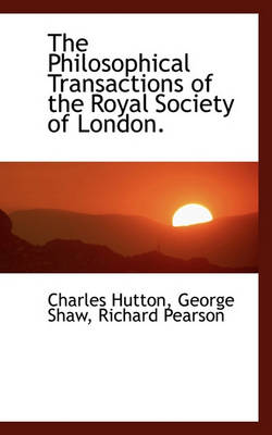Book cover for The Philosophical Transactions of the Royal Society of London.
