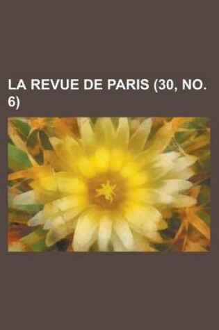 Cover of La Revue de Paris