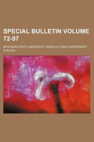 Cover of Special Bulletin Volume 72-97