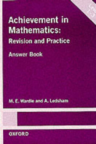 Cover of Achievement in Mathematics