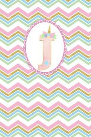 Cover of Unicorn Monogram Journal - Letter J