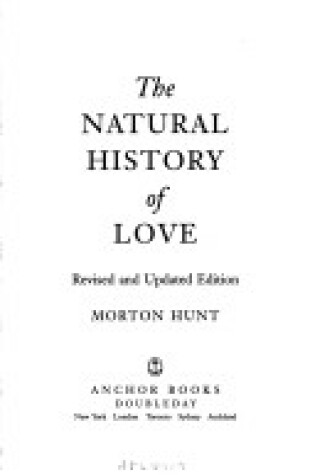Cover of The Natural History of Love