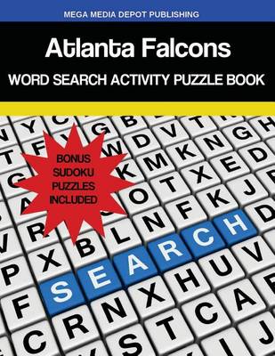 Book cover for Atlanta Falcons Word Search Activity Puzzle Book