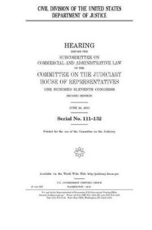 Cover of Civil Division of the United States Department of Justice