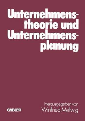 Book cover for Unternehmenstheorie und Unternehmensplanung