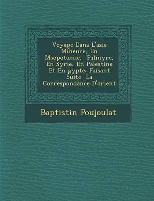 Book cover for Voyage Dans L'Asie Mineure, En M Sopotamie, Palmyre, En Syrie, En Palestine Et En Gypte