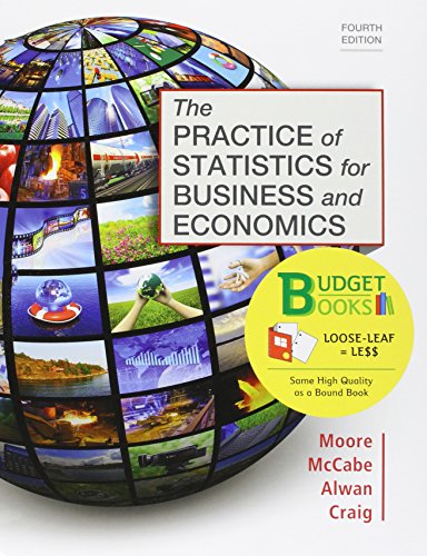 Book cover for Loose-Leaf Version for Practice of Statistics for Business and Economics 4e & Launchpad for Moore's the Practice of Statistics for Business and Economics 4e (12 Month Access)