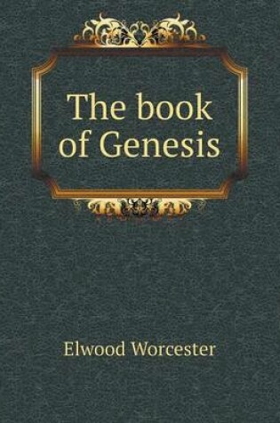 Cover of The book of Genesis