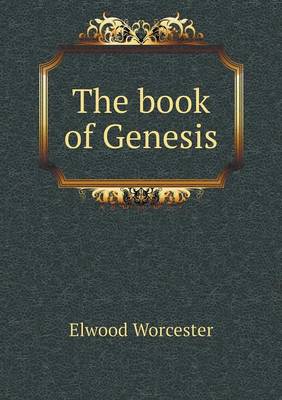 Book cover for The book of Genesis